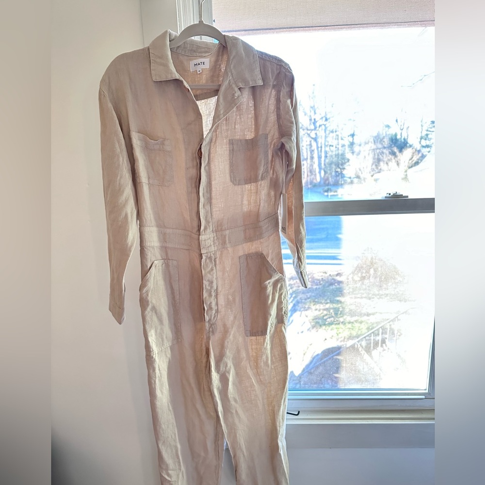 Mate the label linen jumpsuit